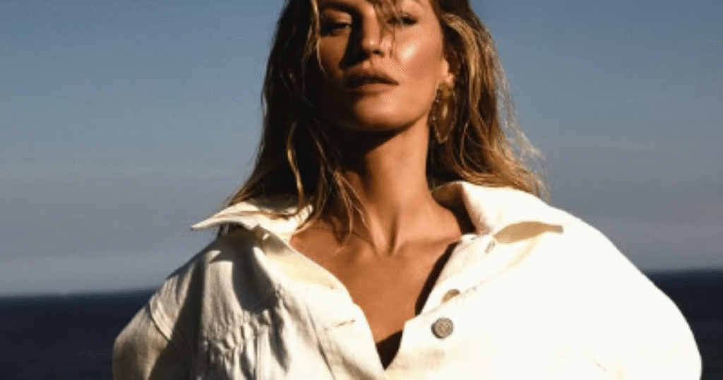 Gisele Bündchen refletindo sobre sua jornada alimentar e a decisão de abandonar o veganismo